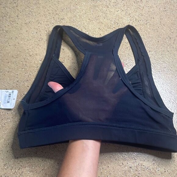 Free People Movement Mesh Racerback Sports Bra S Black - Picture 5 of 8